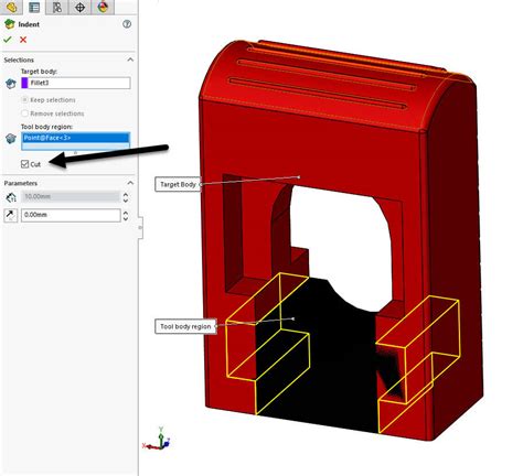 solidworks indentation guide